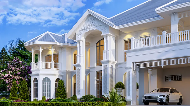 Grand British Colonial Revival