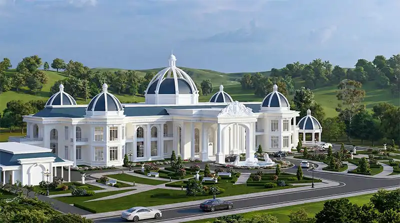 แบบบ้านสไตล์ French Chateau