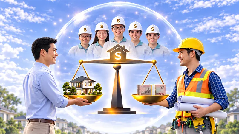 ระบบว่าจ้างผู้รับเหมาของ Selectcon สำหรับเจ้าของบ้าน