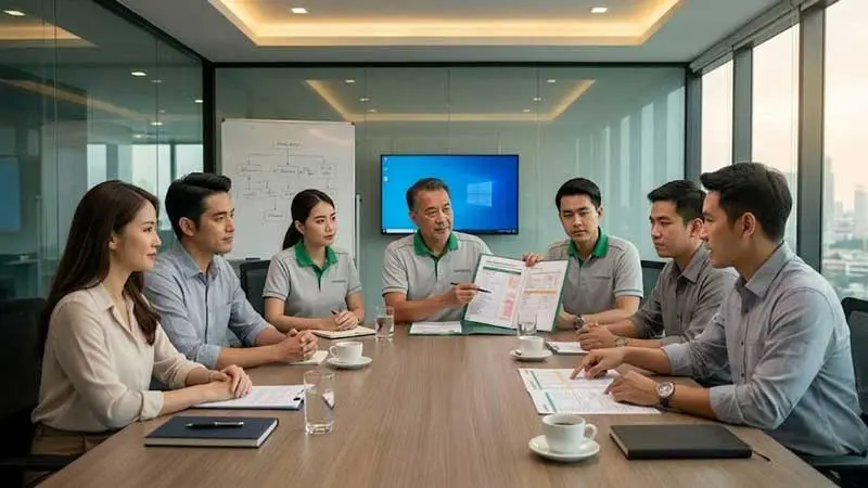 ซีเล็คคอนต่อรองราคากับผู้รับเหมาทีละราย ต่อหน้าเจ้าของบ้าน ด้วยข้อมูลราคากลาง