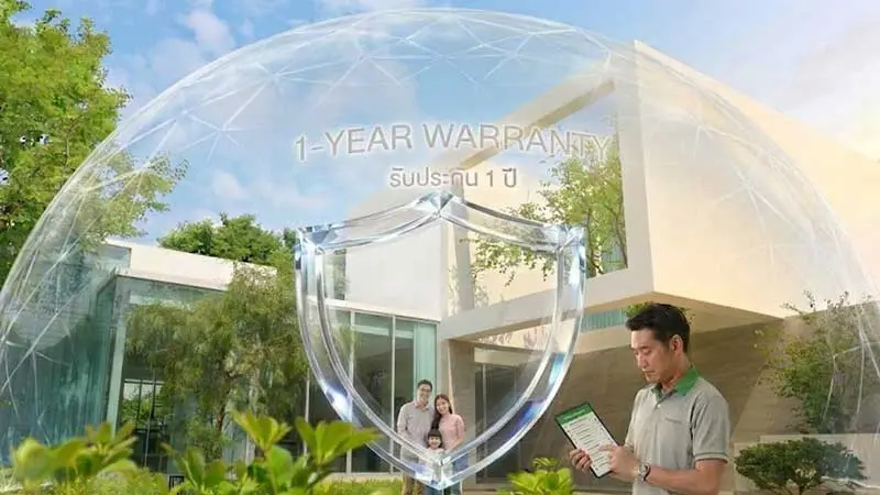 บ้านที่สร้างเสร็จภายใต้การรับประกัน 1 ปี ที่บังคับได้จริงด้วยกลไกเงินค้ำประกันของซีเล็คคอน