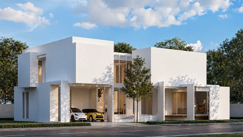 Modern / Minimal — Twin Box House